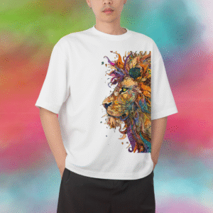 “Aesthetic King Lion” Oversized T-Shirt (Premium Cotton | Unisex)