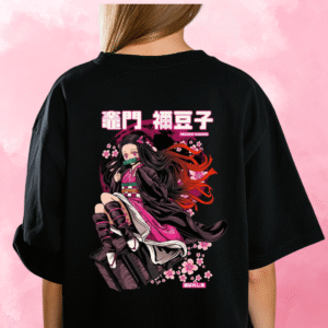 “Nezuko Kamado – Demon Slayer Edition” Oversized T-Shirt (Premium Cotton | Unisex)