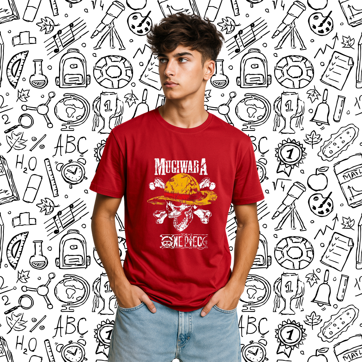 “One Piece Voyage” Classic Red Regular T-Shirt (Premium Cotton | Unisex)