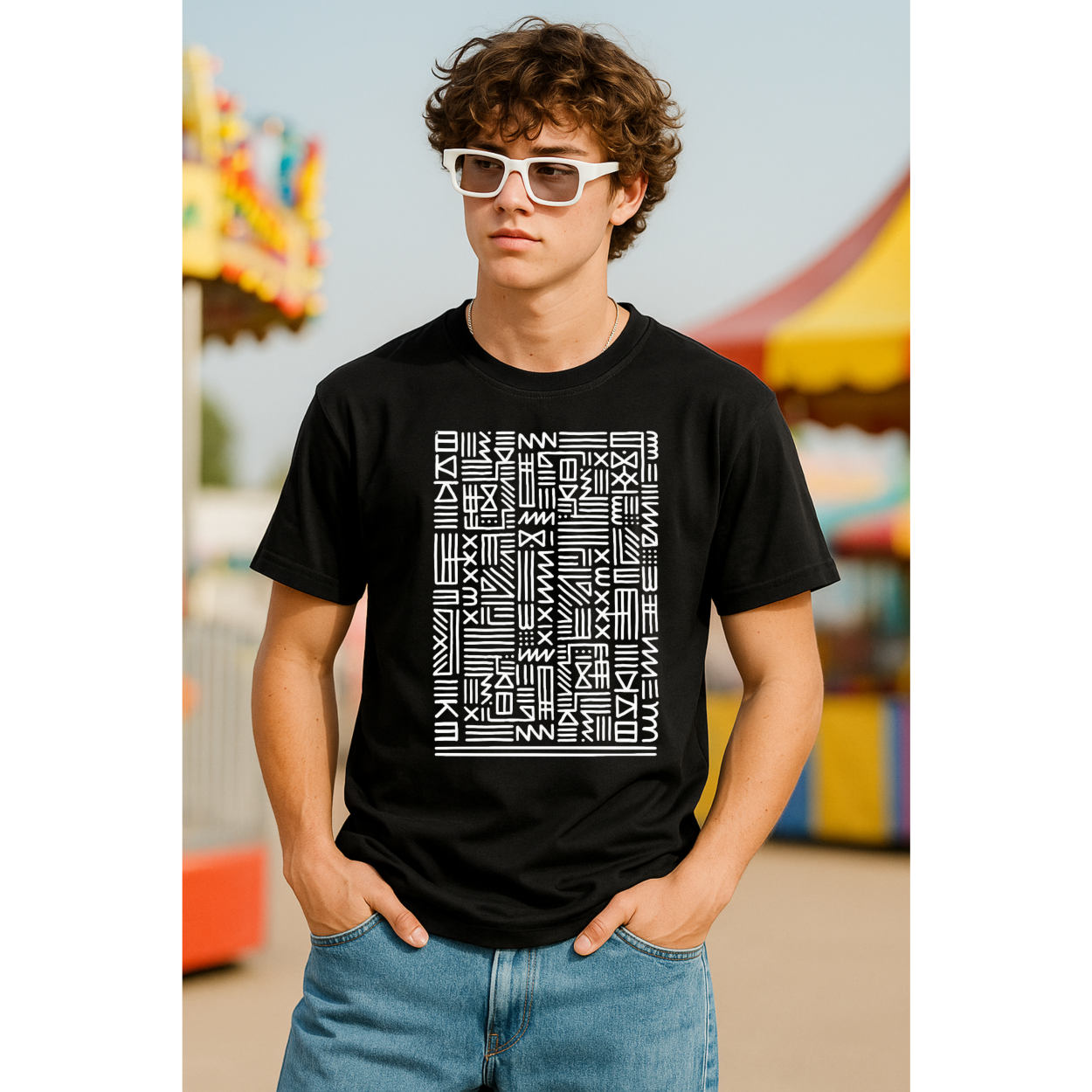 “Tribal Essence” Classic Black Regular T-Shirt (Premium Cotton | Unisex)